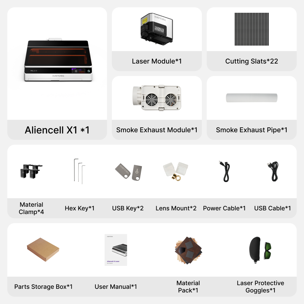 Aliencell X1 Diode Laser Cutter and Engraver