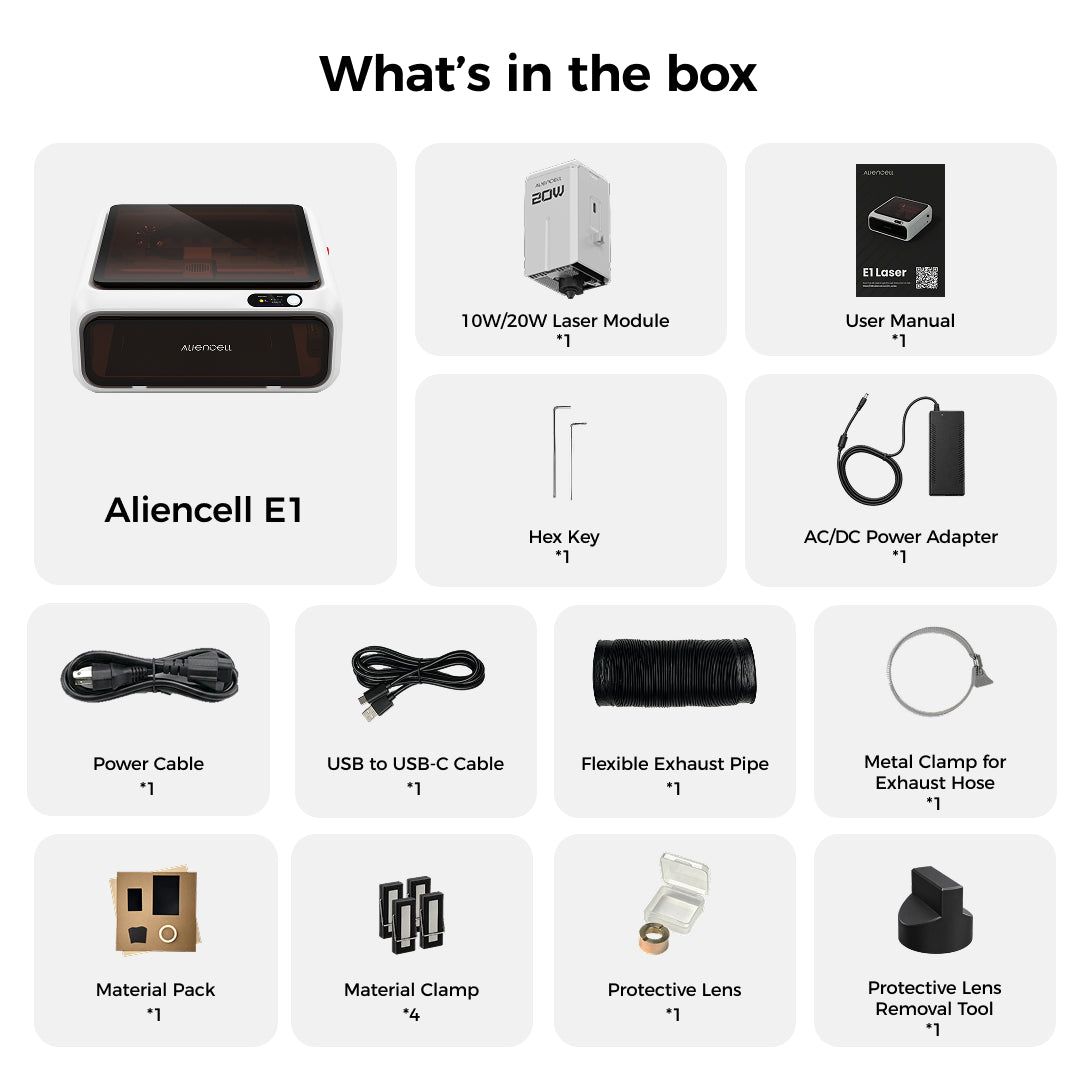 Aliencell E1 Diode Laser Cutter and Engraver