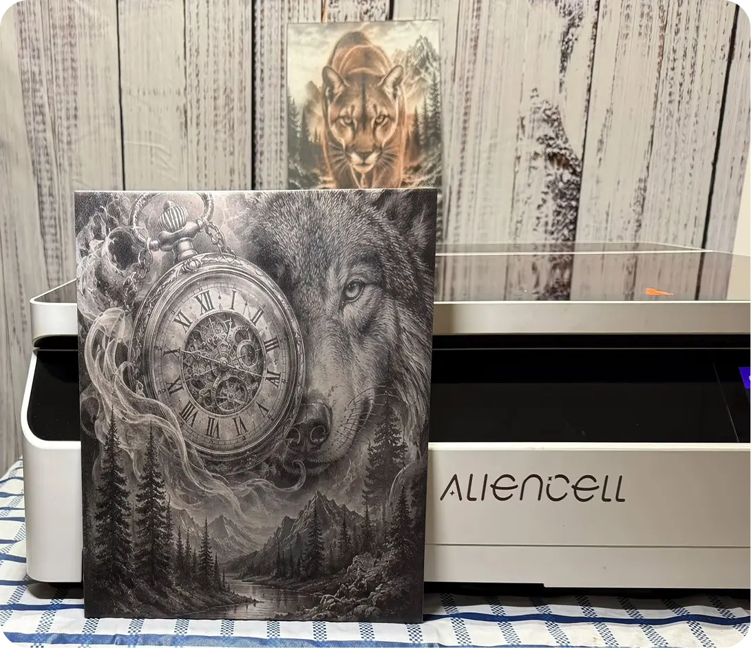 Project made with Aliencell X1 by @Jim Baers Laser Engraving