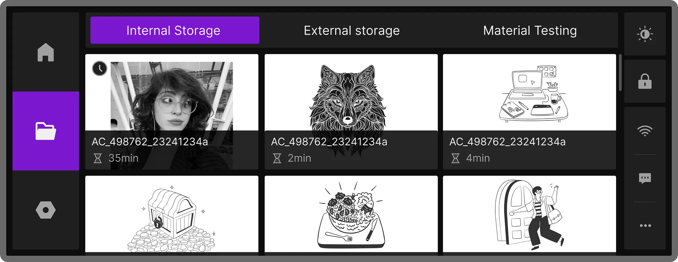 Aliencell X1 8gb built-in storage touchscreen interface