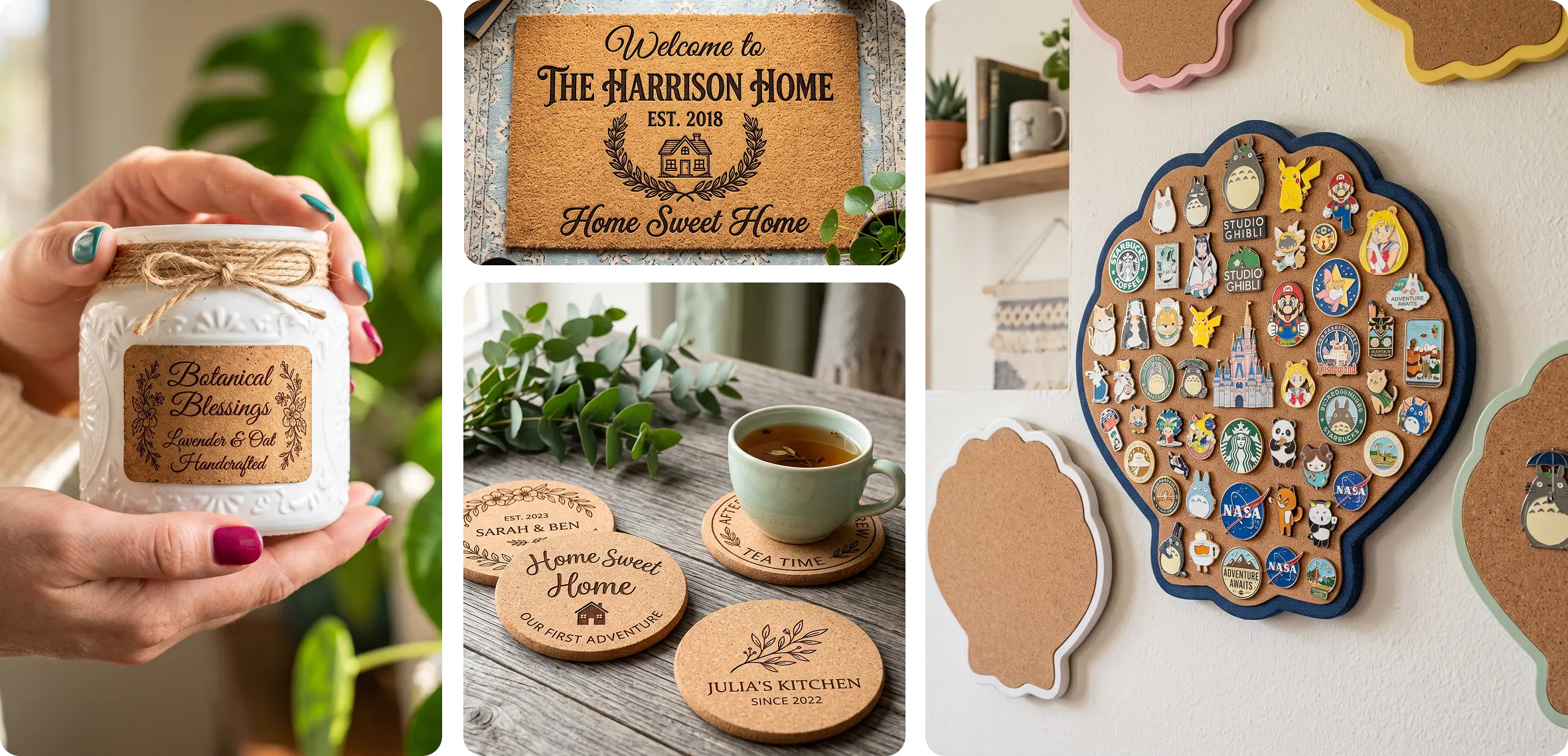 Cork projects made with Aliencell X1