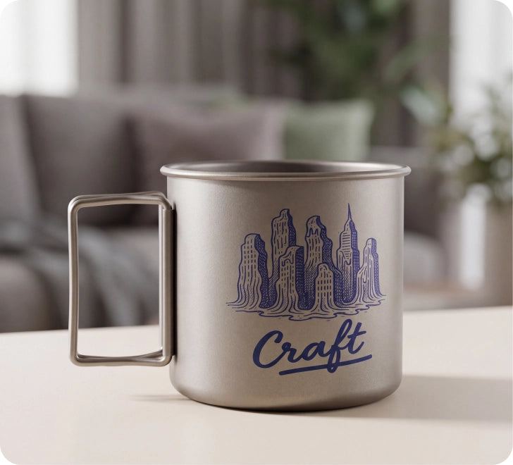 Personalized engraved metal mug